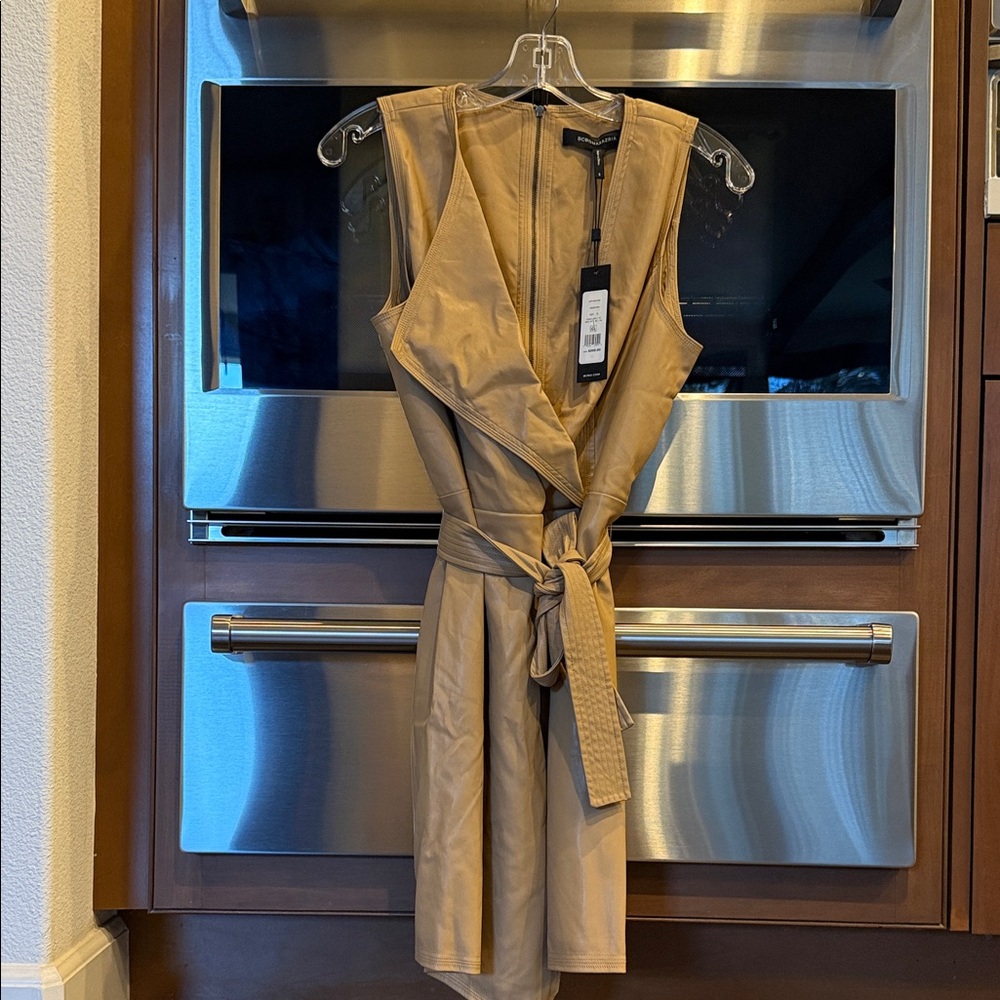 BCBGMaxAzria Tan Midi Dress